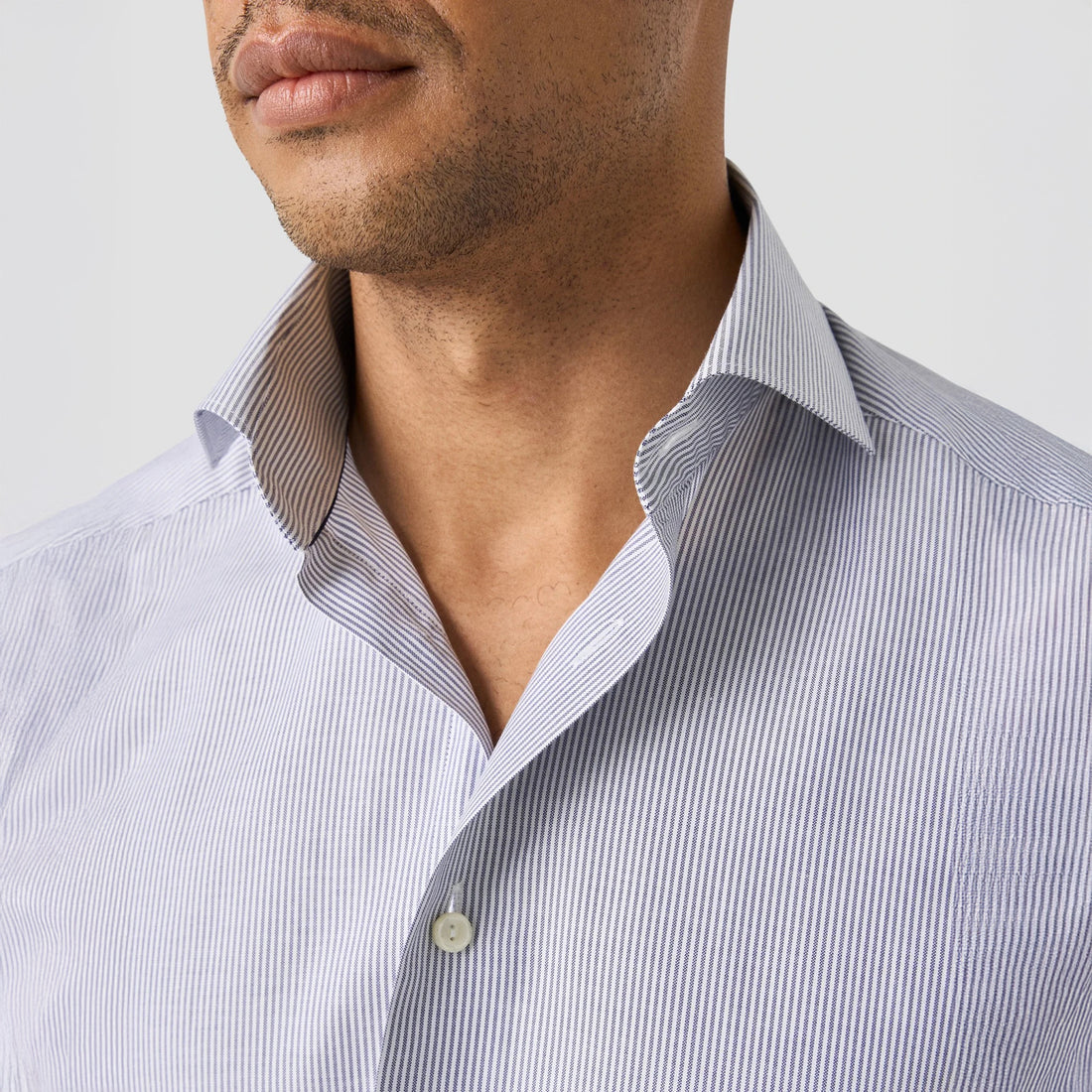 Blue Stripe Oxford Slim Fit Shirt - ETON