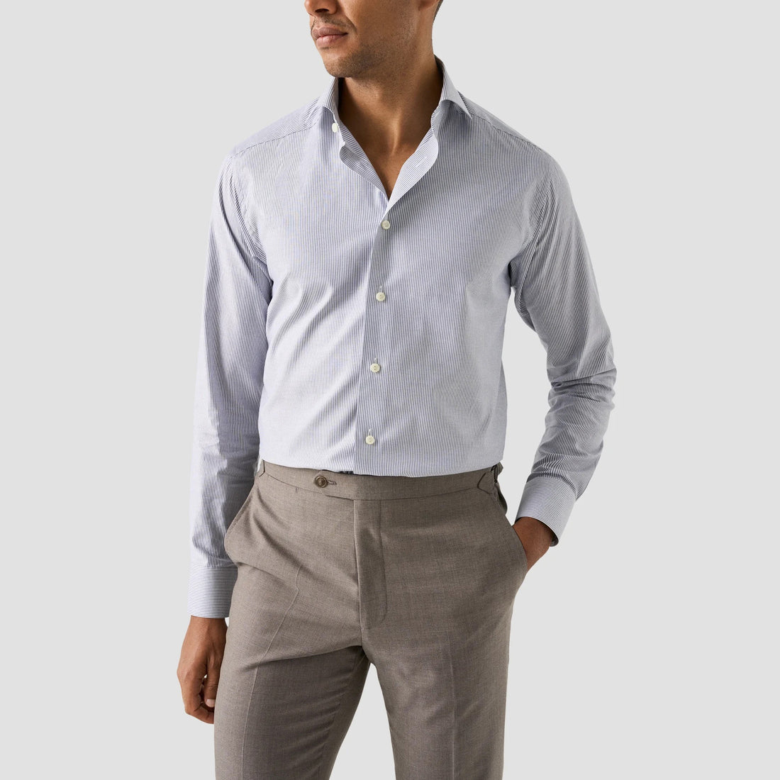 Blue Stripe Oxford Slim Fit Shirt - ETON