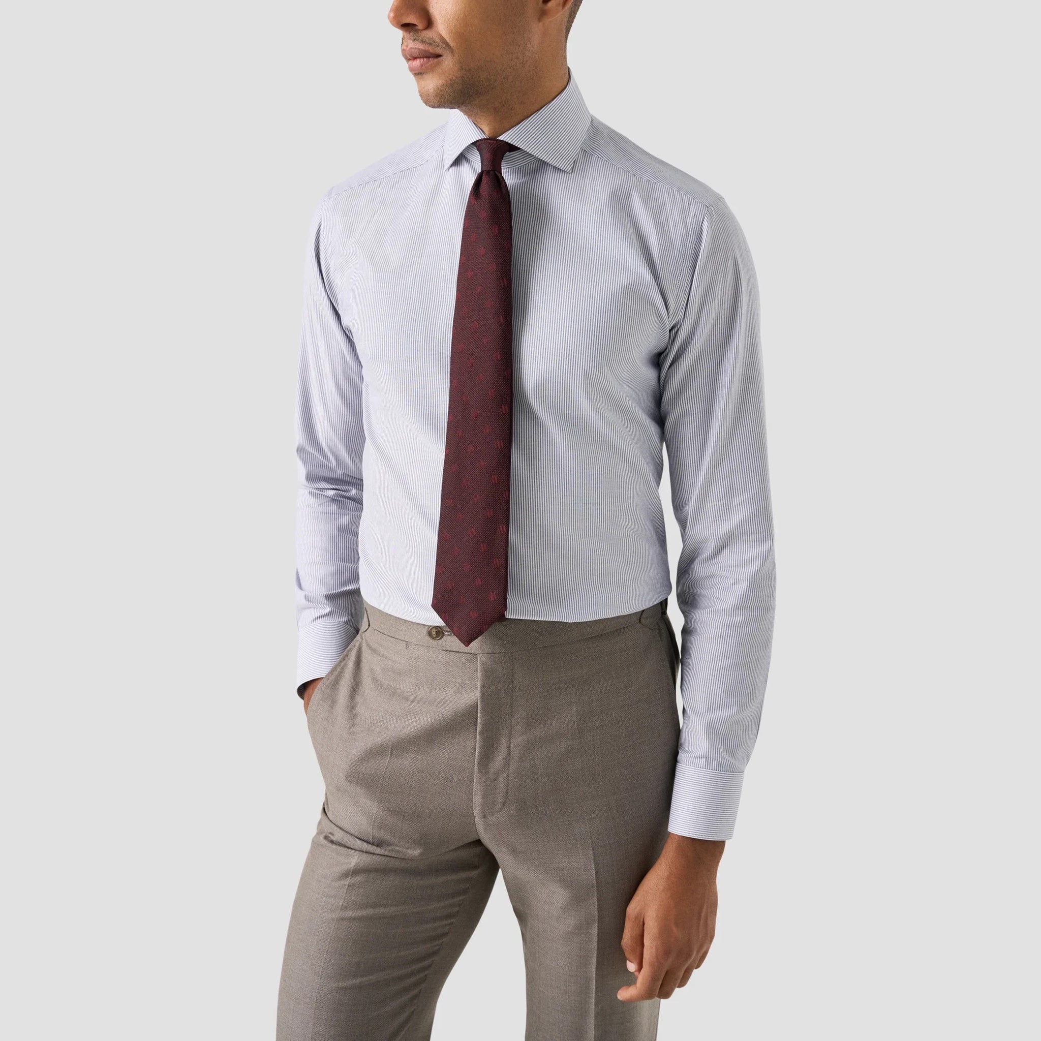 Blue Stripe Oxford Slim Fit Shirt - ETON