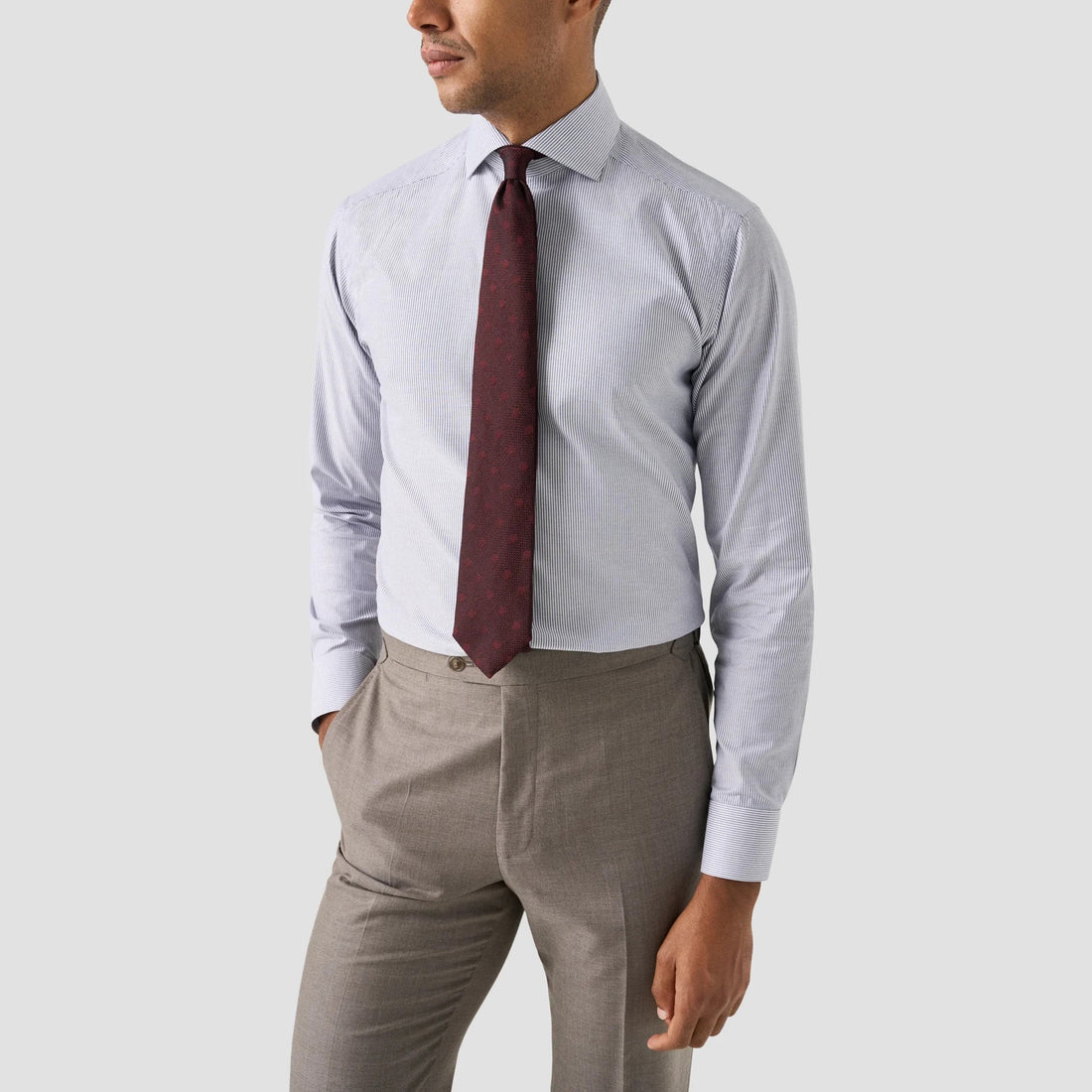 Blue Stripe Oxford Slim Fit Shirt - ETON