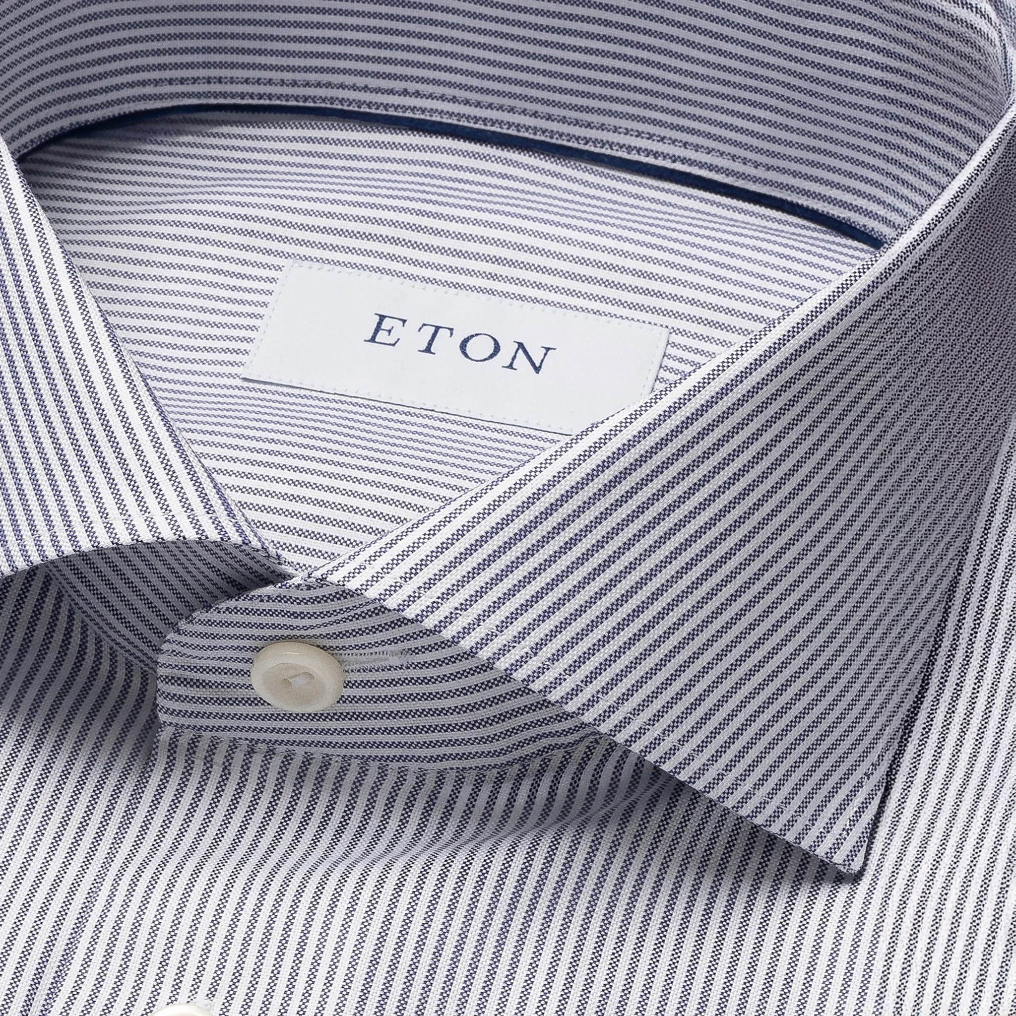 Blue Stripe Oxford Slim Fit Shirt - ETON