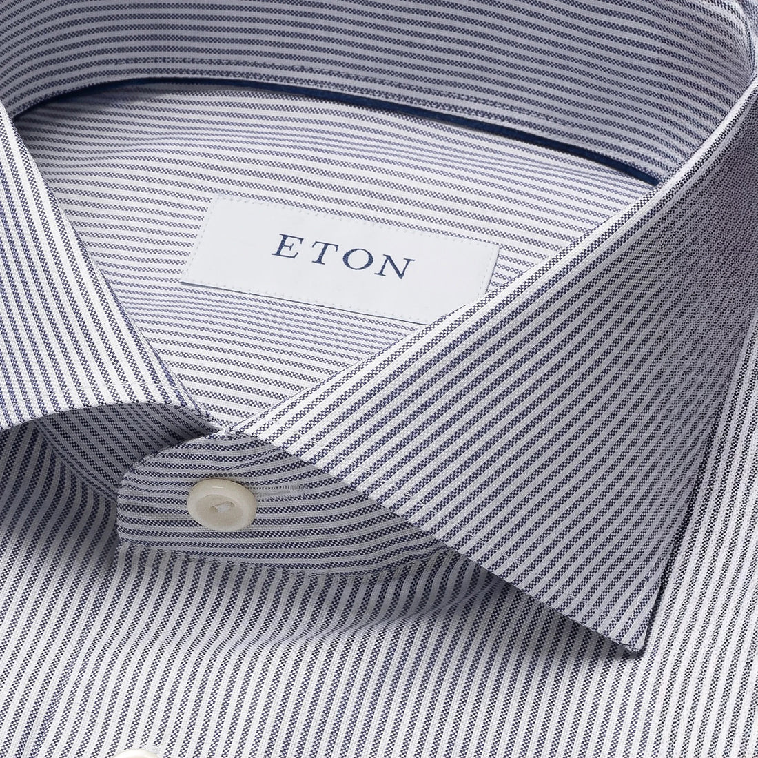 Blue Stripe Oxford Slim Fit Shirt - ETON