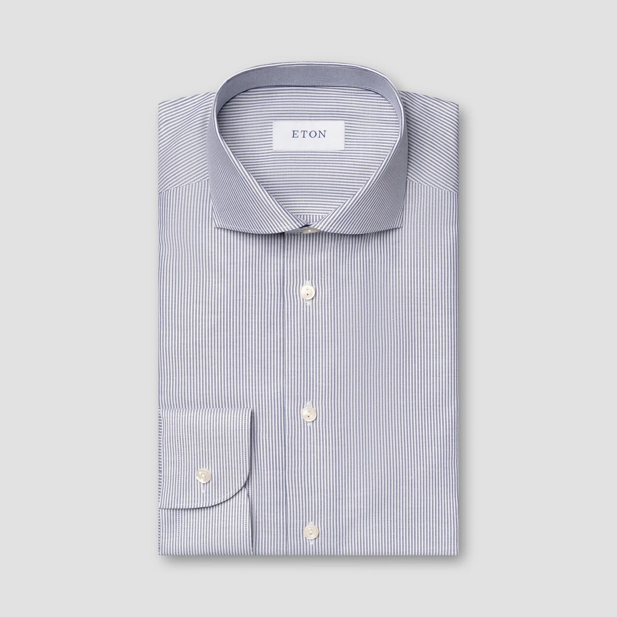 Blue Stripe Oxford Slim Fit Shirt - ETON