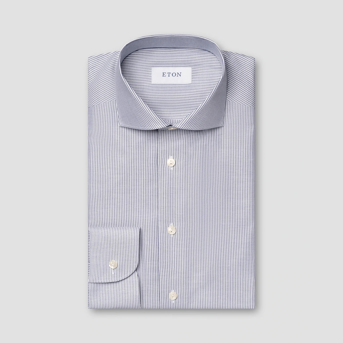 Blue Stripe Oxford Slim Fit Shirt - ETON