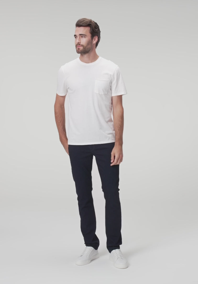 Black Shadow Federal Straight Fit Transcend Jeans - PAIGE