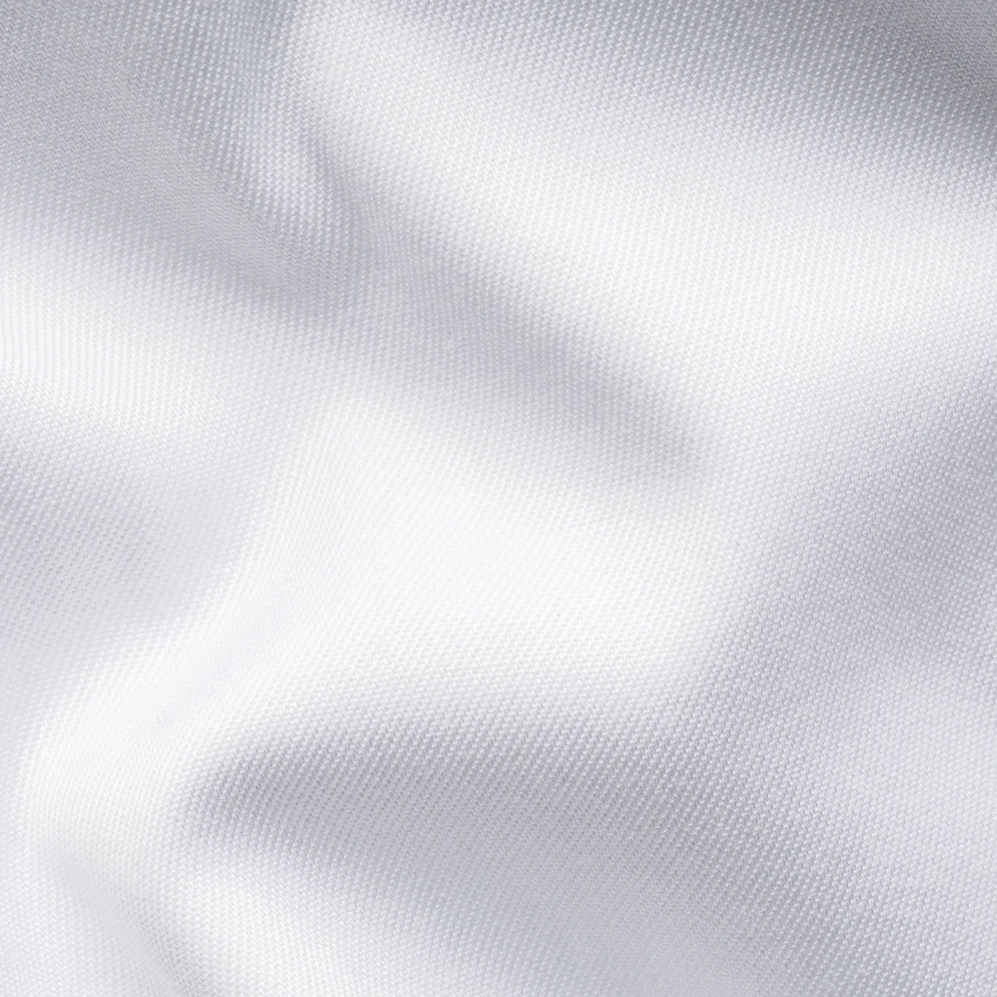 White Floral Effect Contrast Signature Twill Contemporary Fit Shirt - ETON