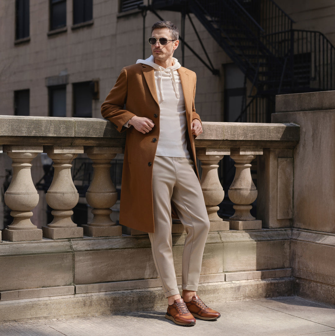 Brown Leather Hybrid Syros Sneaker - Magnanni - Boutique Jacques International