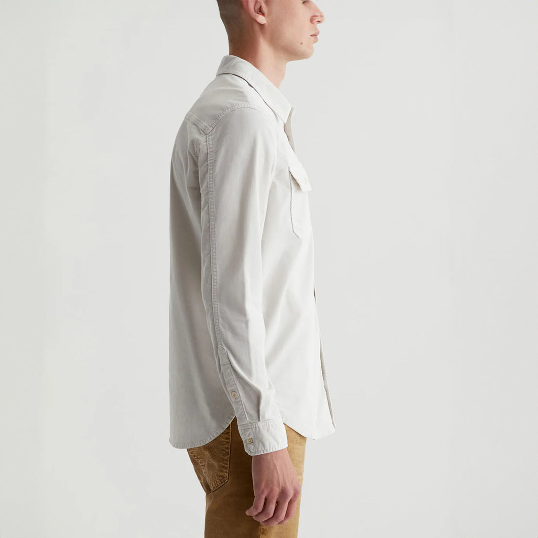 Aiden Pebble Creek Velvet Stretch Corduroy Overshirt - AG