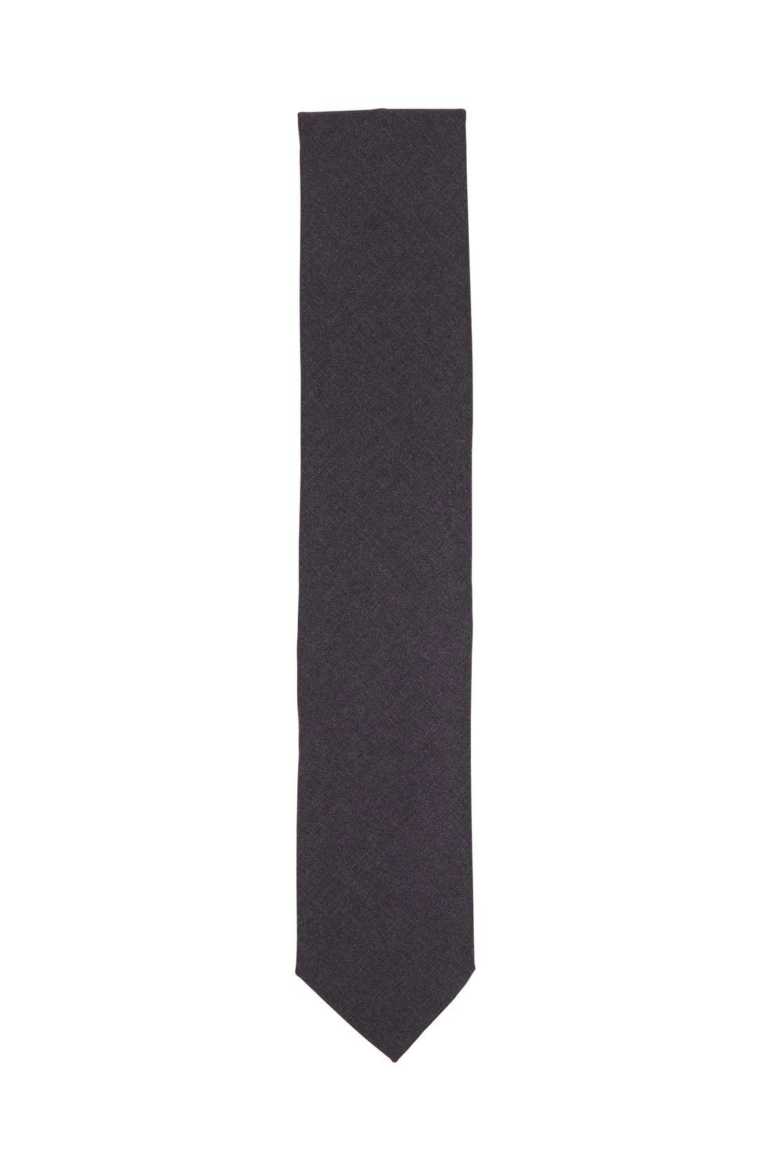 Charcoal Woven Wool Tie - DION