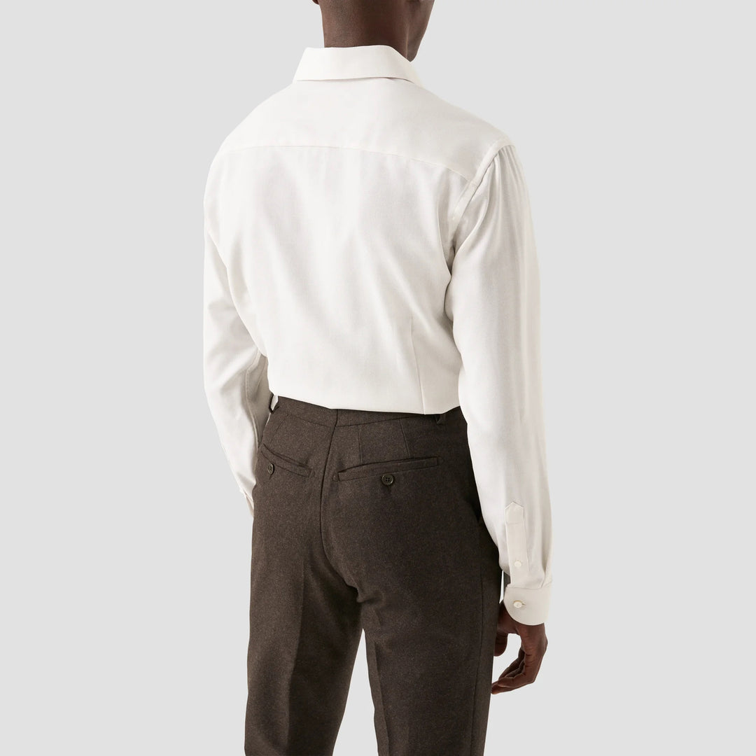 White Royal Oxford Merino Wool Slim Fit Shirt - ETON