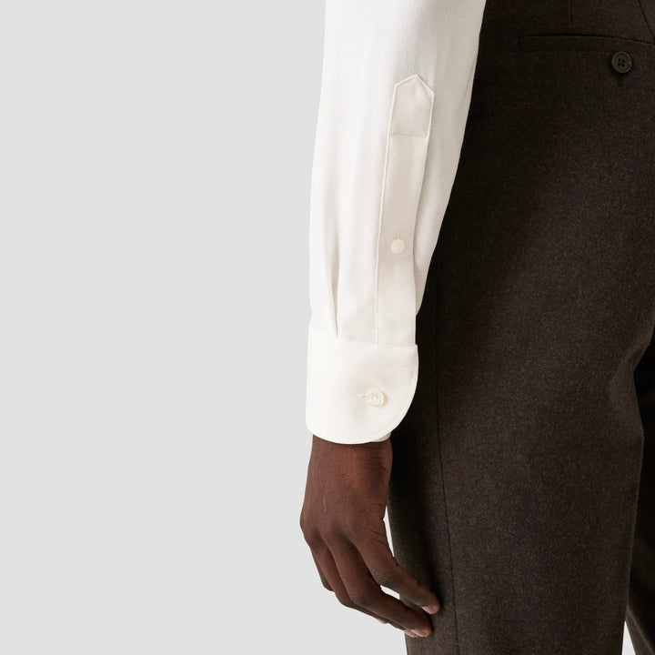 White Royal Oxford Merino Wool Slim Fit Shirt - ETON