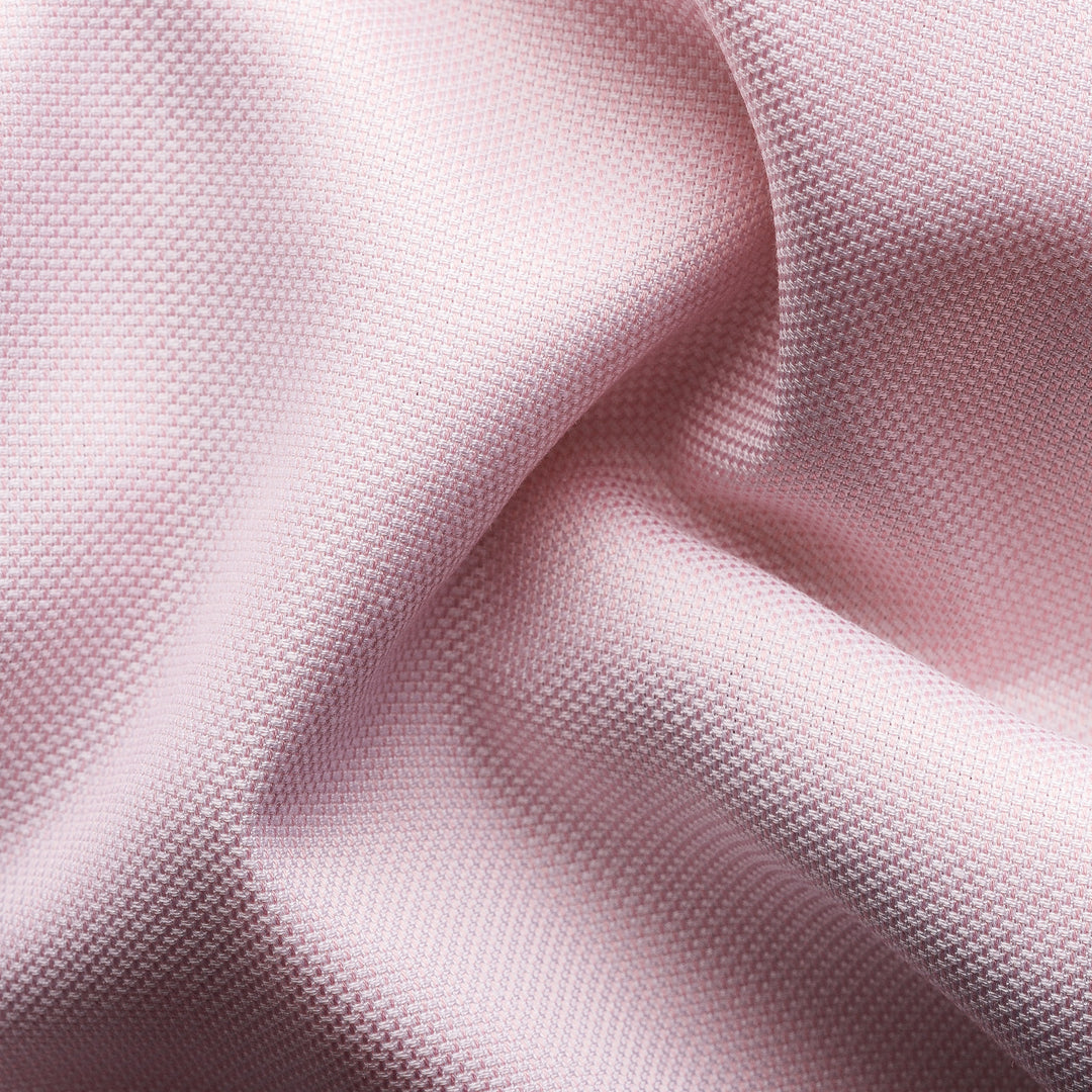 Pink Solid Oxford Cotton-Tencel Slim Fit Shirt - ETON