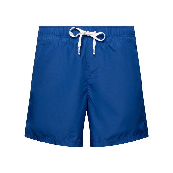 Mid Blue Solid Swimming Shorts - ETON