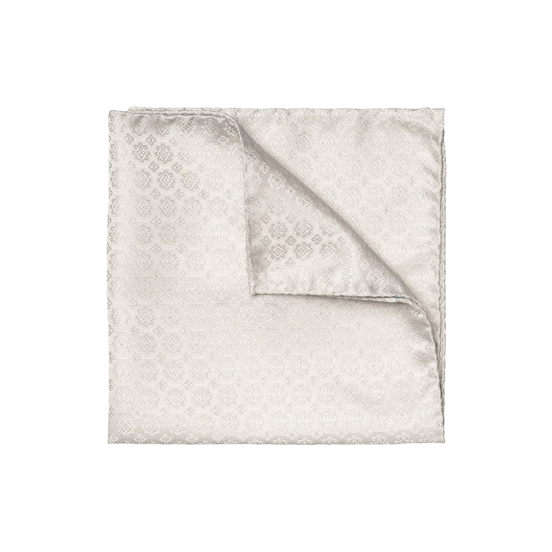 Light Silver Evening Silk Pocket Square - ETON