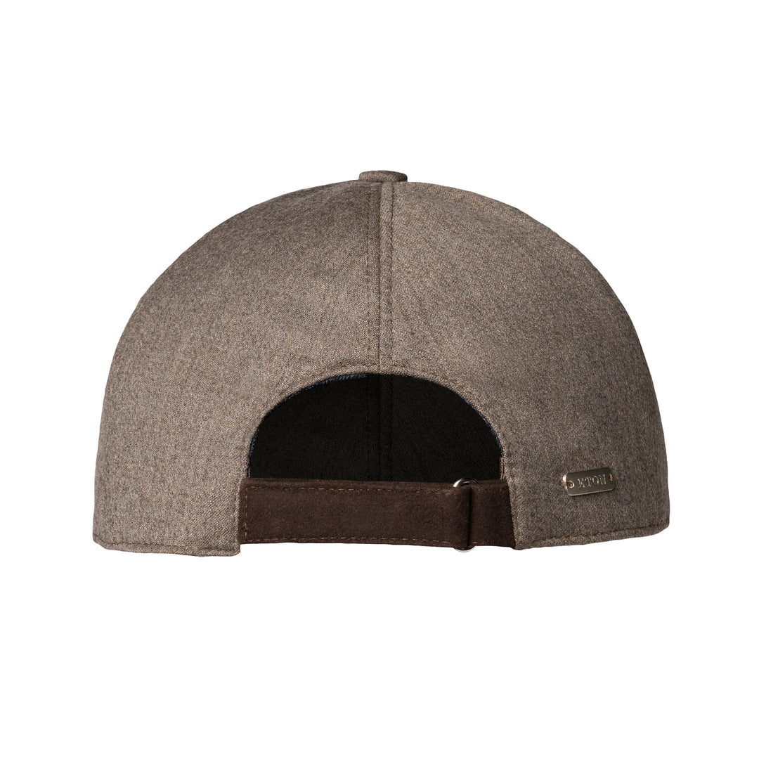 Dark Beige Solid Brushed Wool Cap - ETON