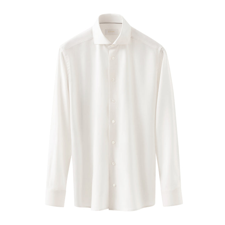 White Royal Oxford Merino Wool Slim Fit Shirt - ETON