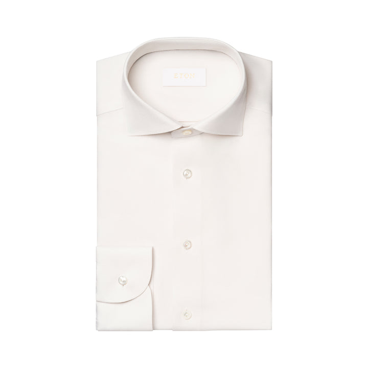 White Royal Oxford Merino Wool Slim Fit Shirt - ETON