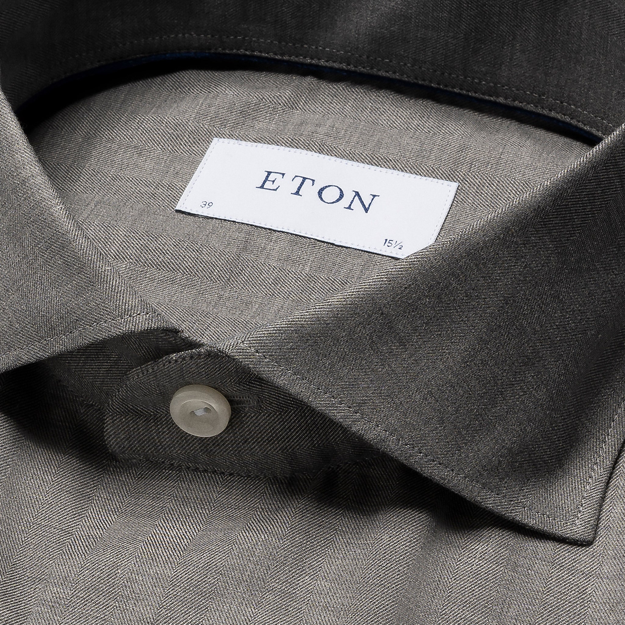 Mid Gray Light Weight Flannel Slim Fit Shirt - ETON