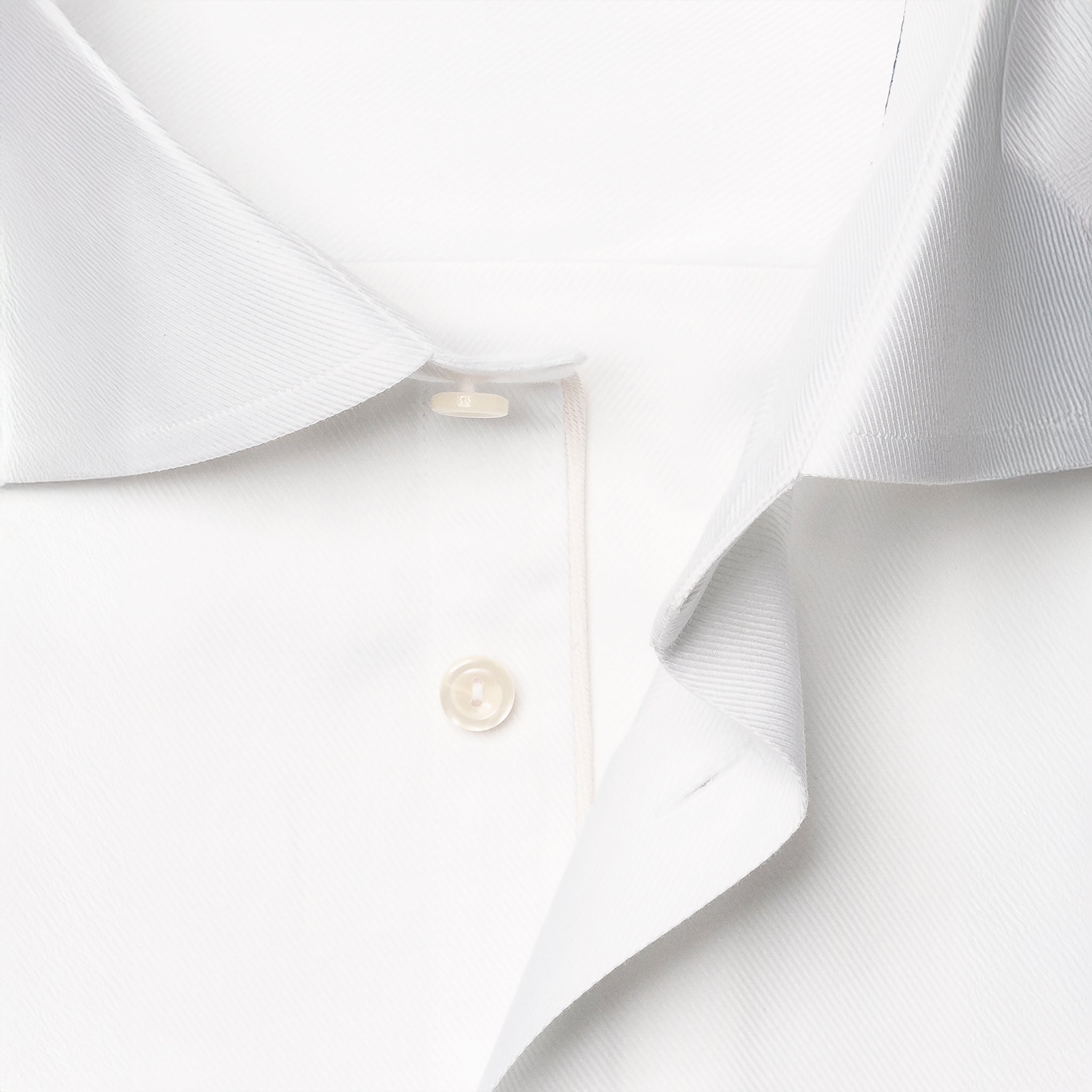 White Mélange Semi-Solid Fine Twill Slim Fit Shirt - ETON - Boutique Jacques International