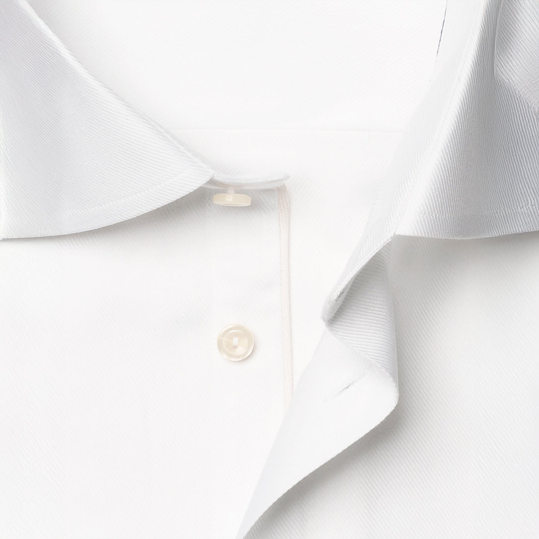 White Mélange Semi-Solid Fine Twill Slim Fit Shirt - ETON - Boutique Jacques International