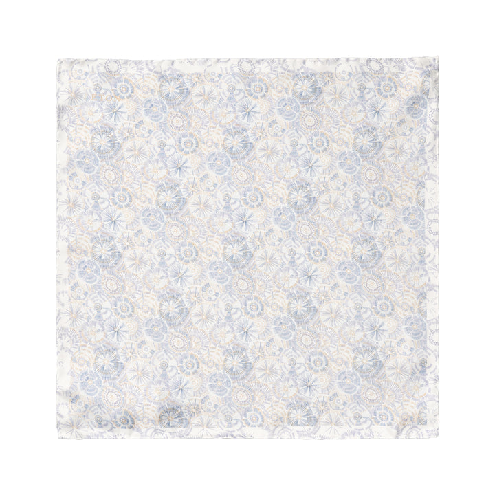 White Fireworks Motif Silk Pocket Square - ETON - Boutique Jacques International