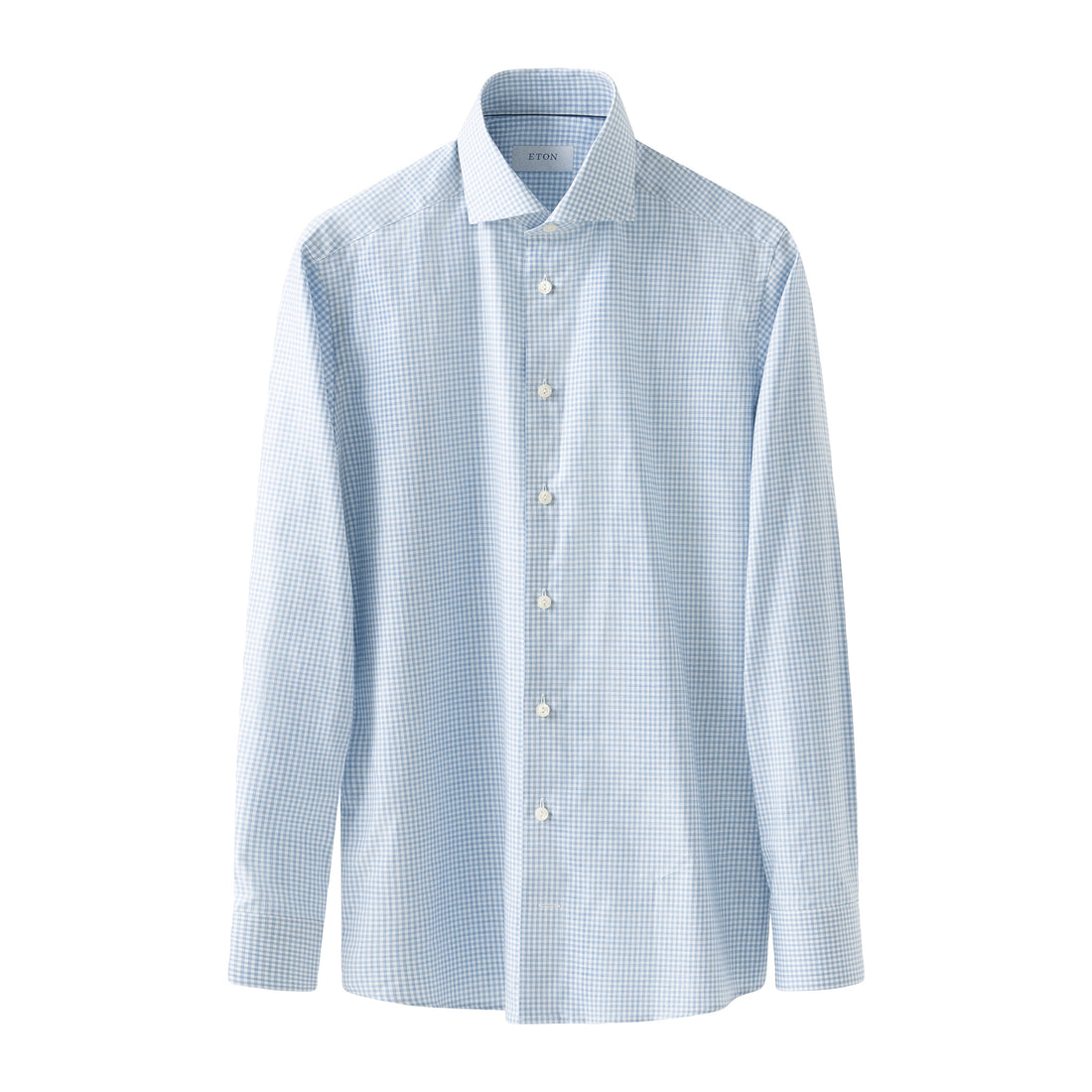 Light Blue Check Signature Oxford Slim Fit Shirt - ETON