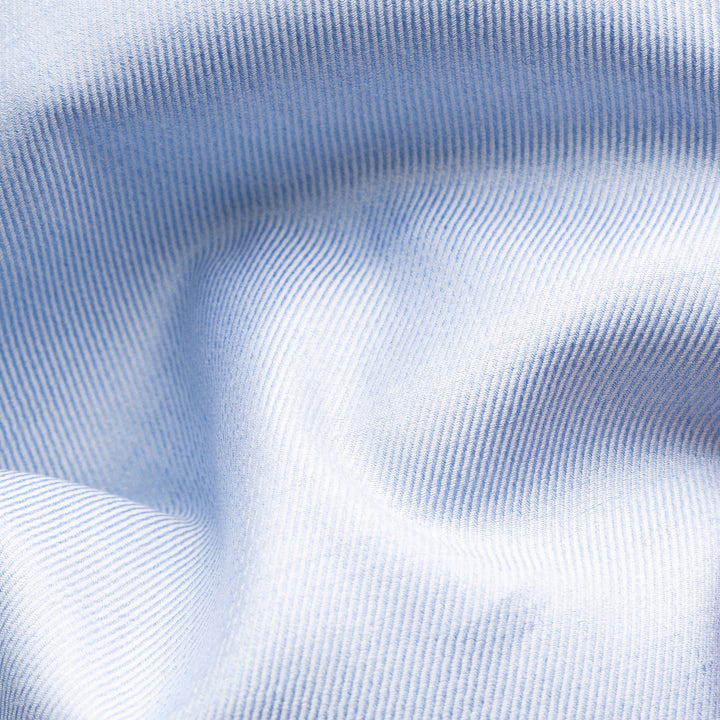 Light Blue Mélange Cotton-Tencel Lyocell Contemporary Fit Shirt - ETON