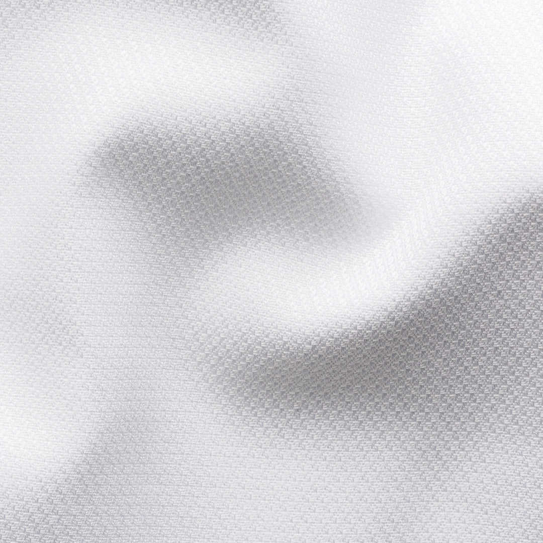 White Semi-Solid Signature Dobby Slim Fit Shirt - ETON