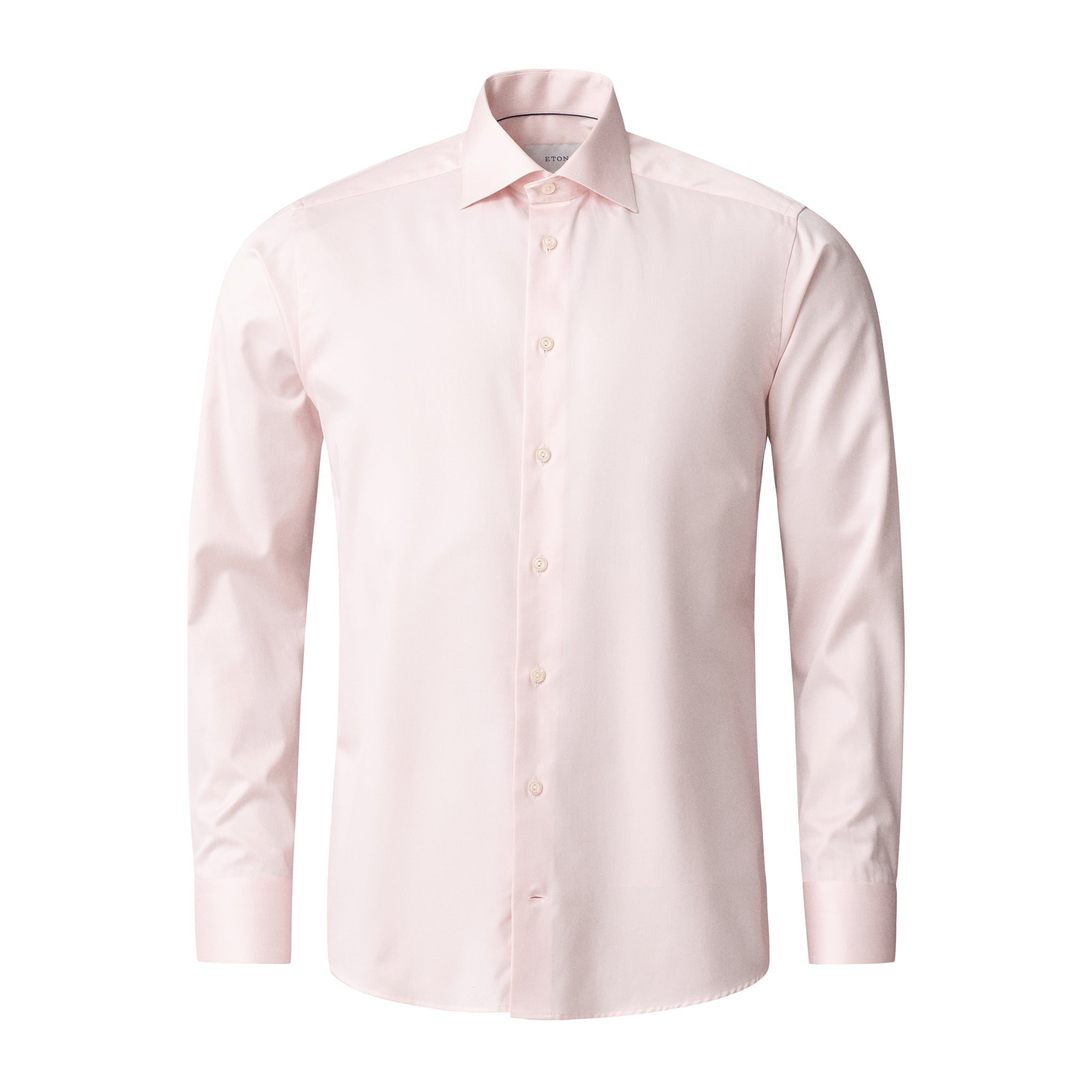 Solid Pink Cotton Tencel-Lyocell Slim Fit Shirt - ETON