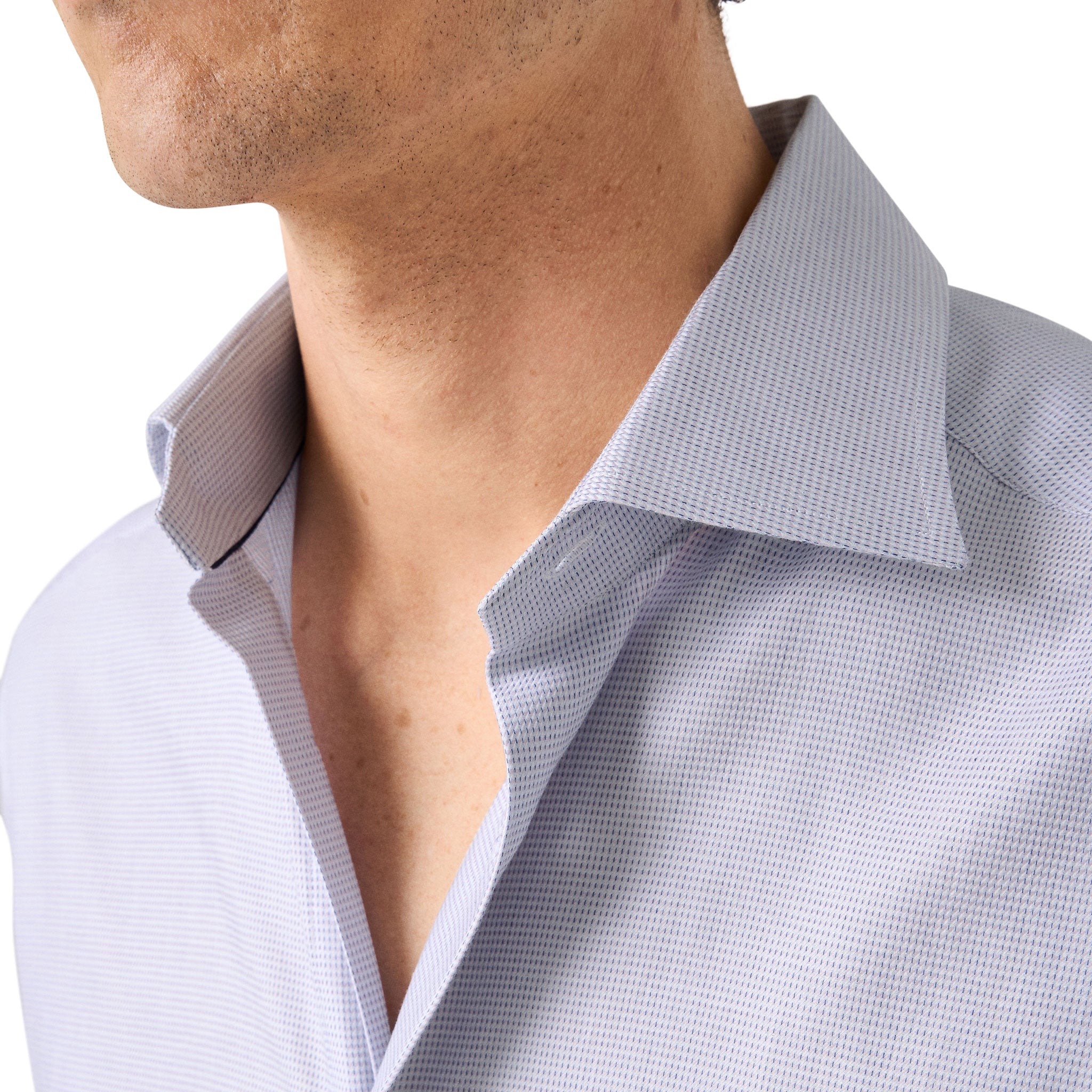 Lavender Semi-Solid Dobby Slim Fit Shirt - ETON