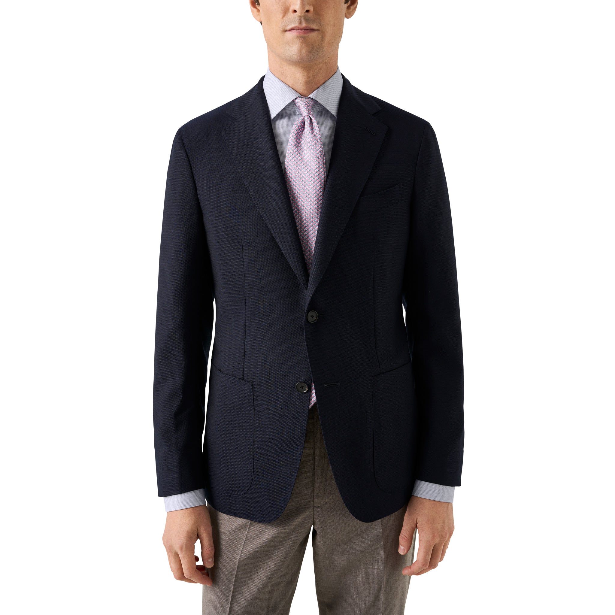 Lavender Semi-Solid Dobby Slim Fit Shirt - ETON