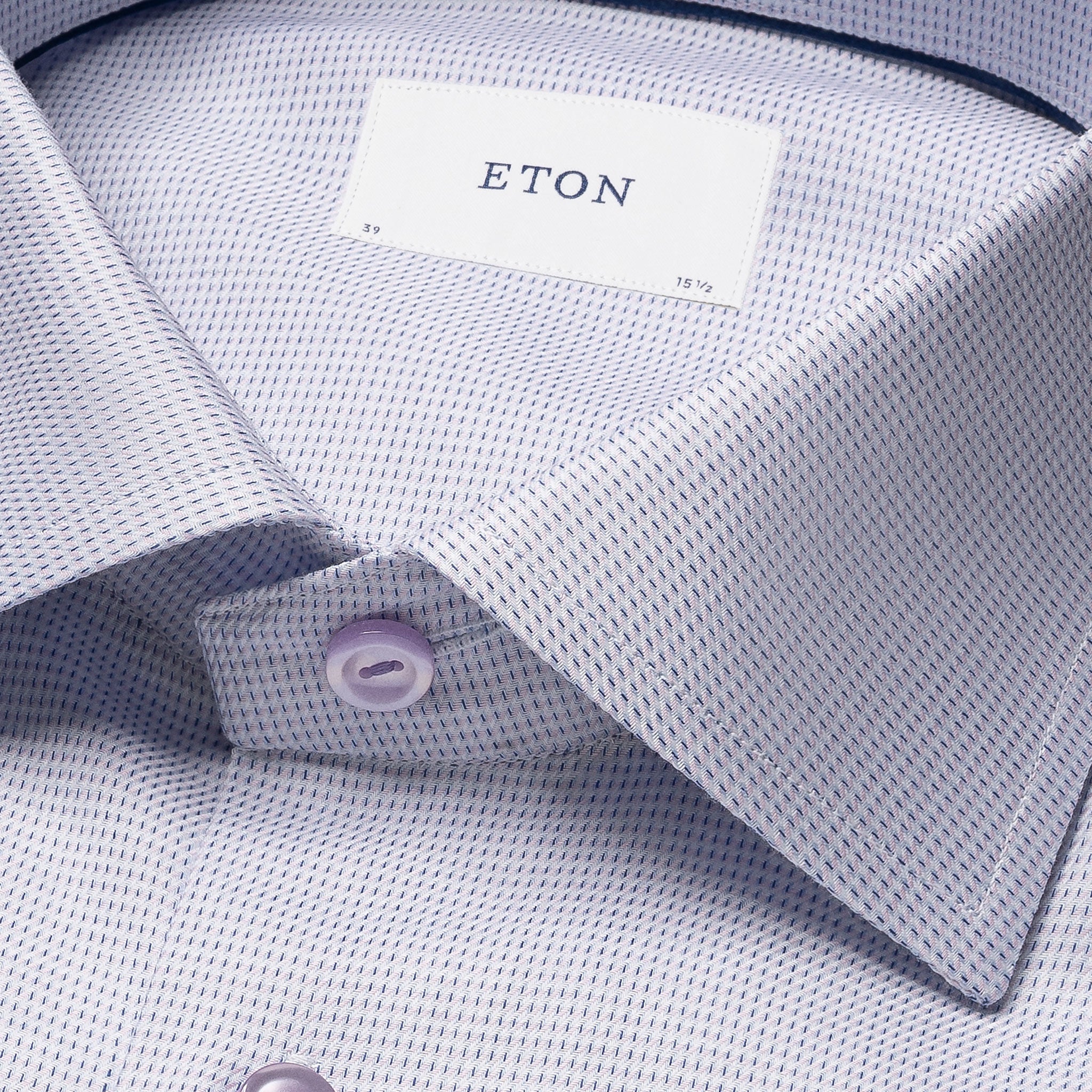 Lavender Semi-Solid Dobby Slim Fit Shirt - ETON