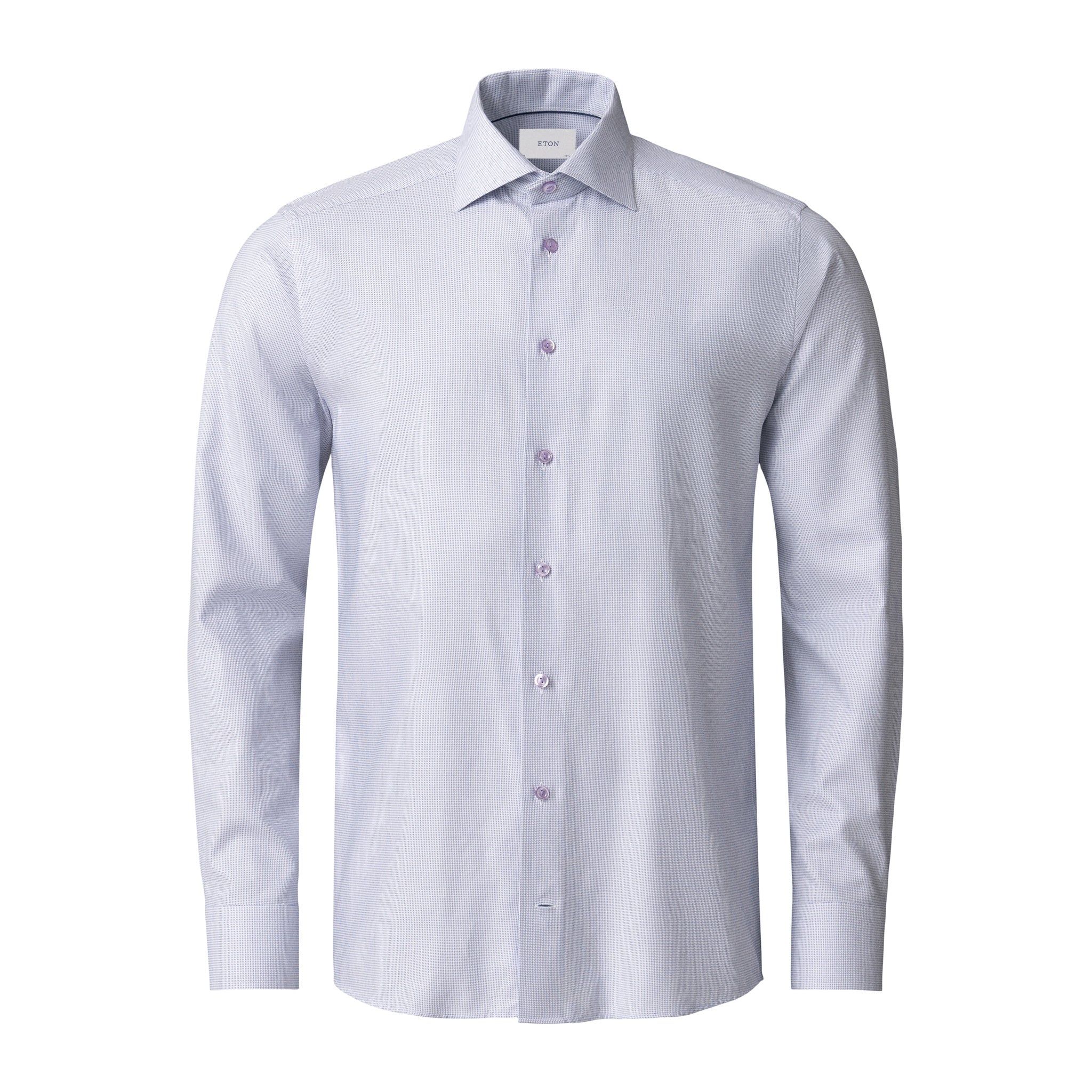Lavender Semi-Solid Dobby Slim Fit Shirt - ETON