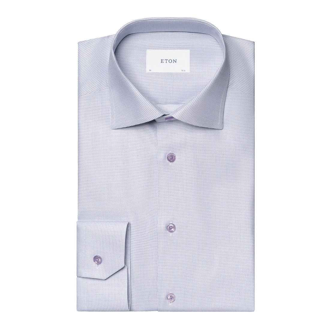 Lavender Semi-Solid Dobby Slim Fit Shirt - ETON