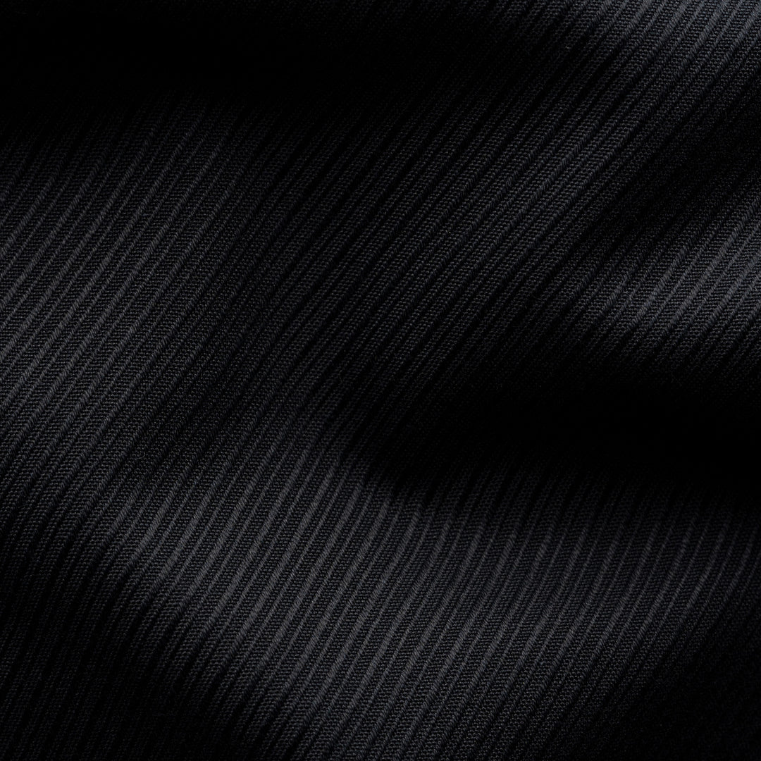 Black Textured Twill Contemporary Fit Shirt - ETON - Boutique Jacques International