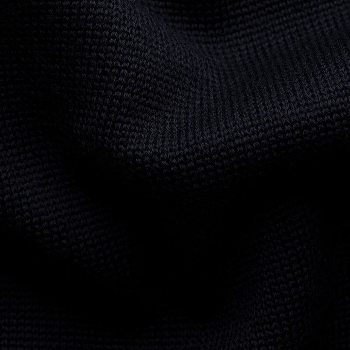 Navy Blue Wool Knit Milano Overshirt - ETON