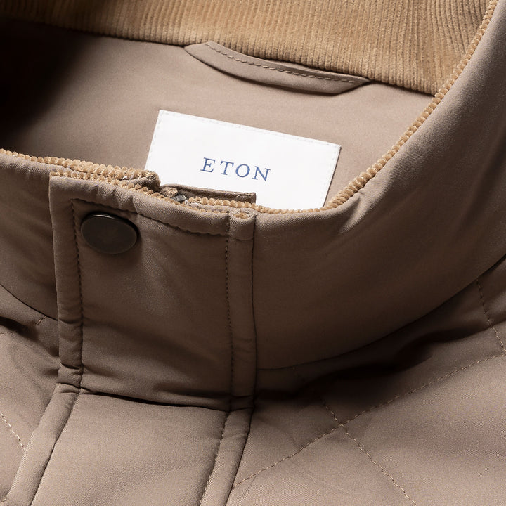 Beige Quilted Shell Water-Repellent Vest - ETON - Boutique Jacques International