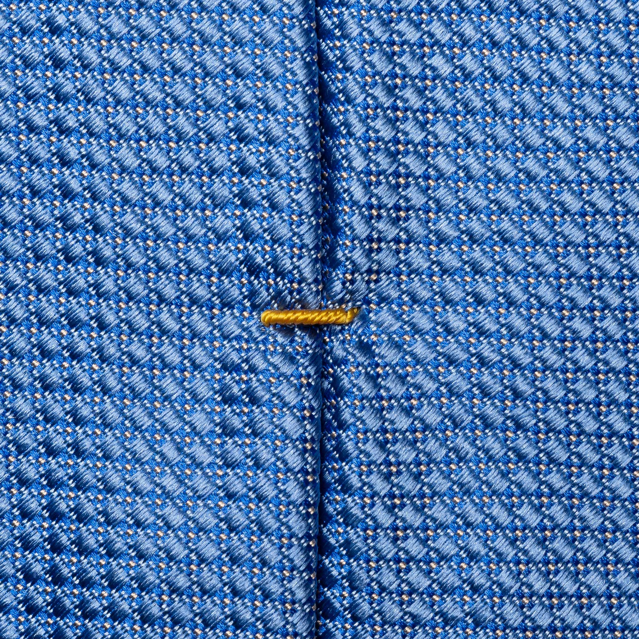 Light Blue Pin Dot Woven Silk Tie - ETON