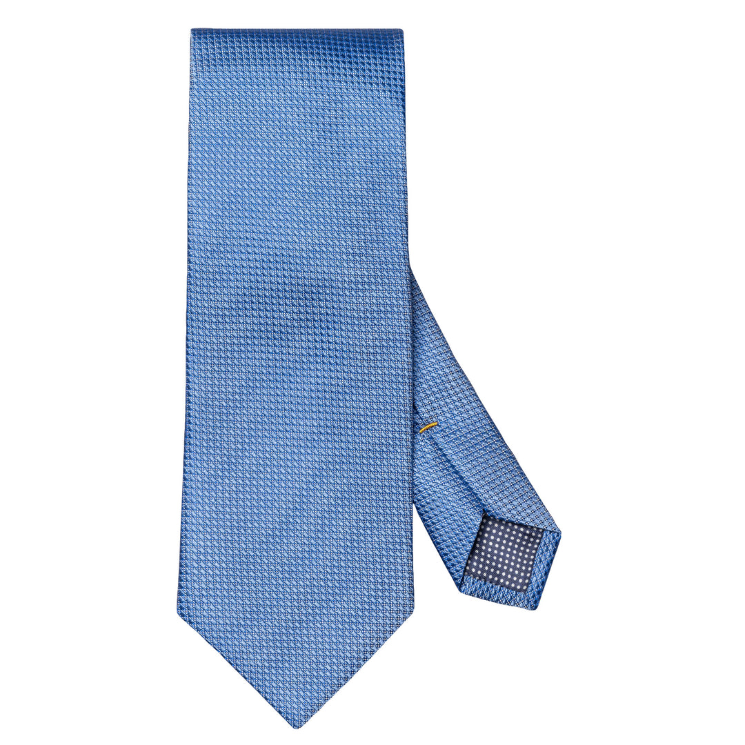 Light Blue Pin Dot Woven Silk Tie - ETON