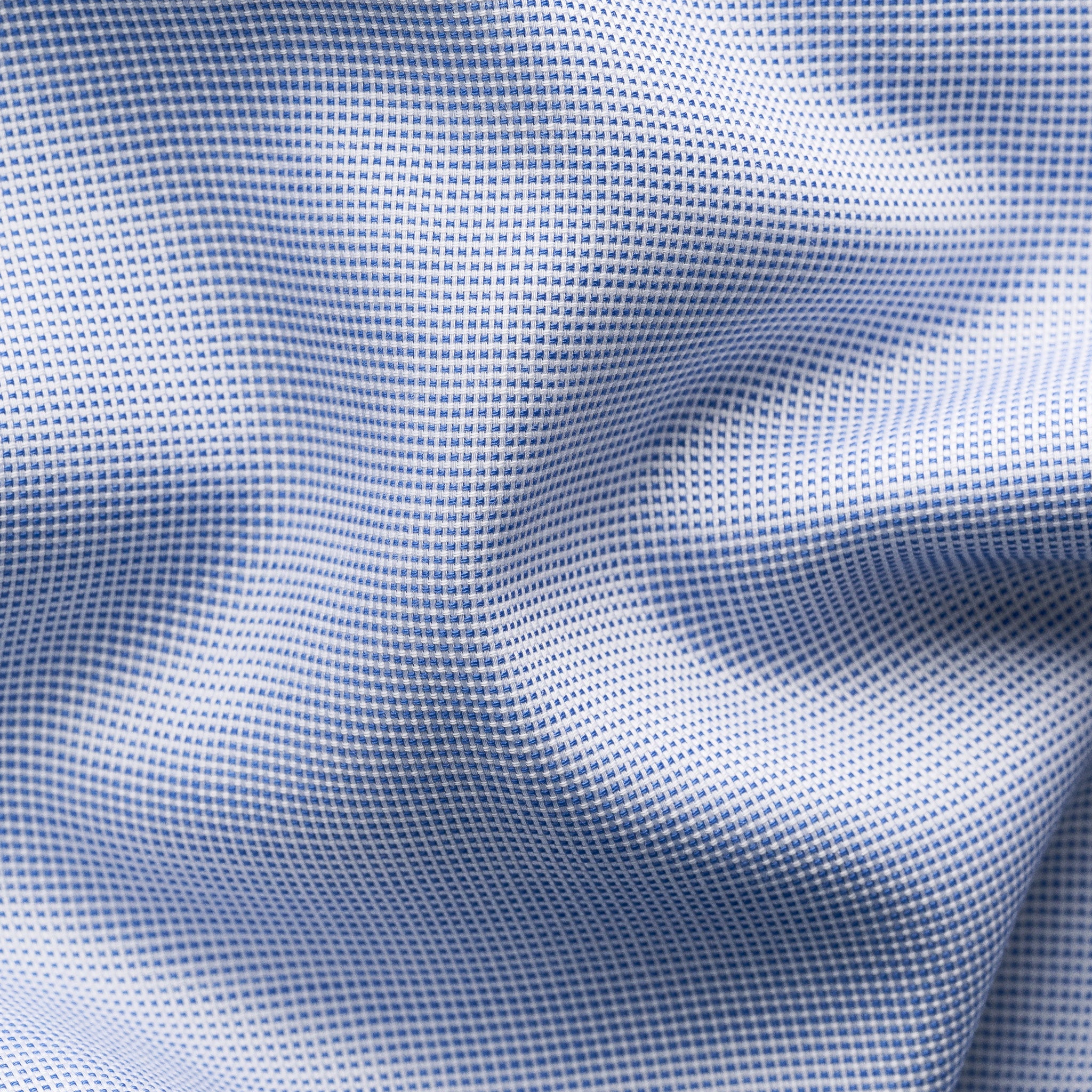Blue Semi-Solid Wrinkle-Resistant Oxford Slim Fit Shirt - ETON