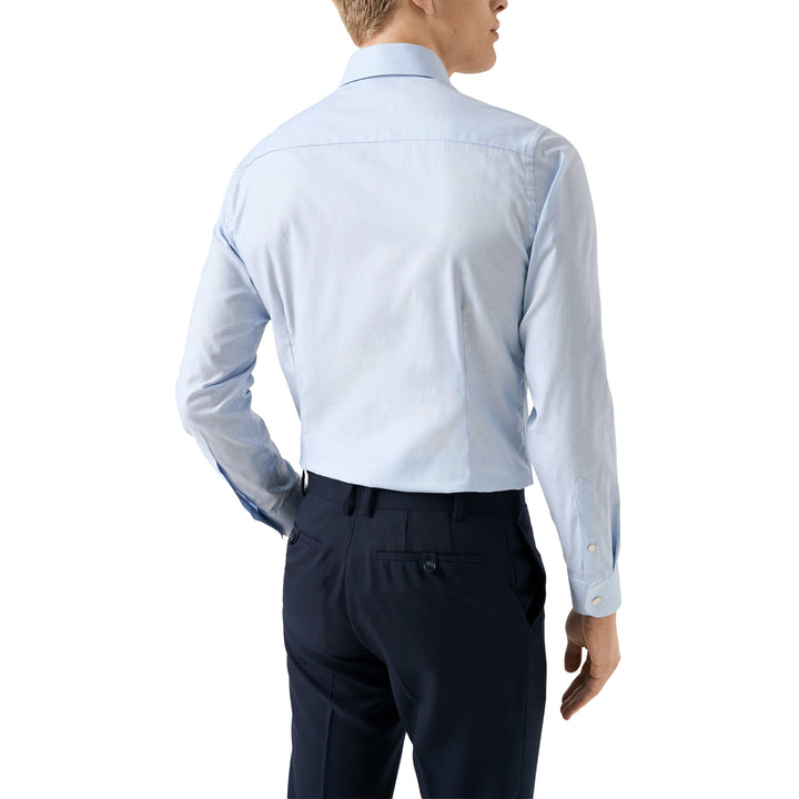 Blue Solid Signature Oxford Slim Fit Shirt - ETON