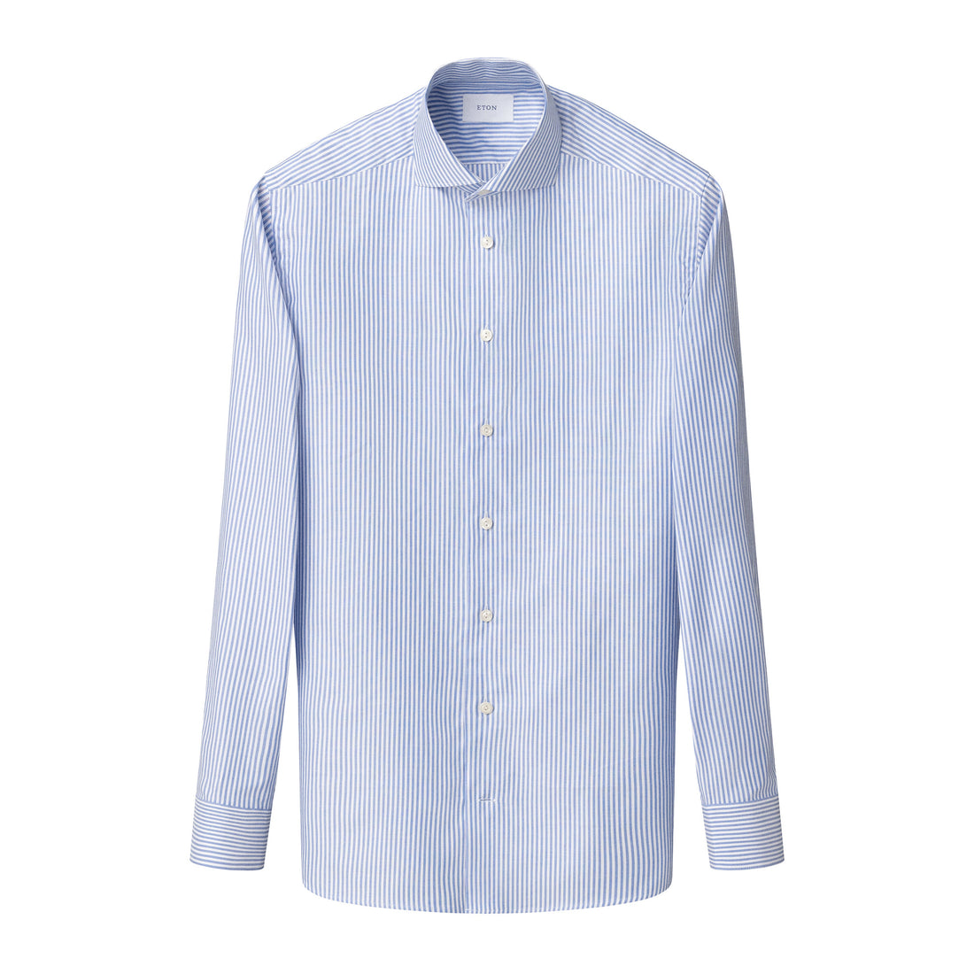 Mid Blue Bengal Striped Signature Oxford Slim Fit Shirt - ETON