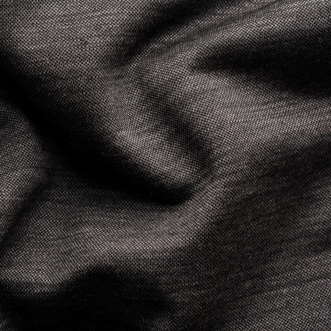 Dark Gray Merino Wool Lyocell Crew Neck T-shirt - ETON