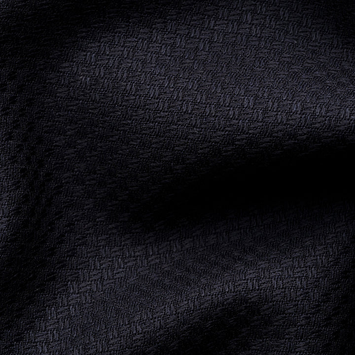 Navy Blue Wool Knit Hopsack Soft Jacket - ETON - Boutique Jacques International