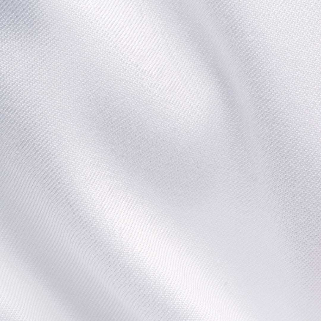 White Floral Effect Contrast Signature Twill Slim Fit Shirt - ETON