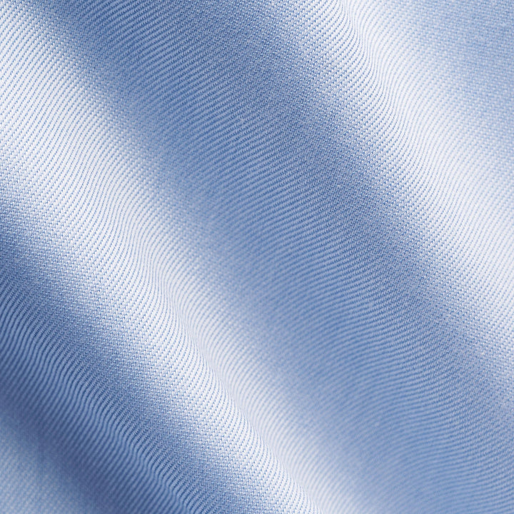 Blue Floral Effect Contrast Signature Twill Slim Fit Shirt - ETON