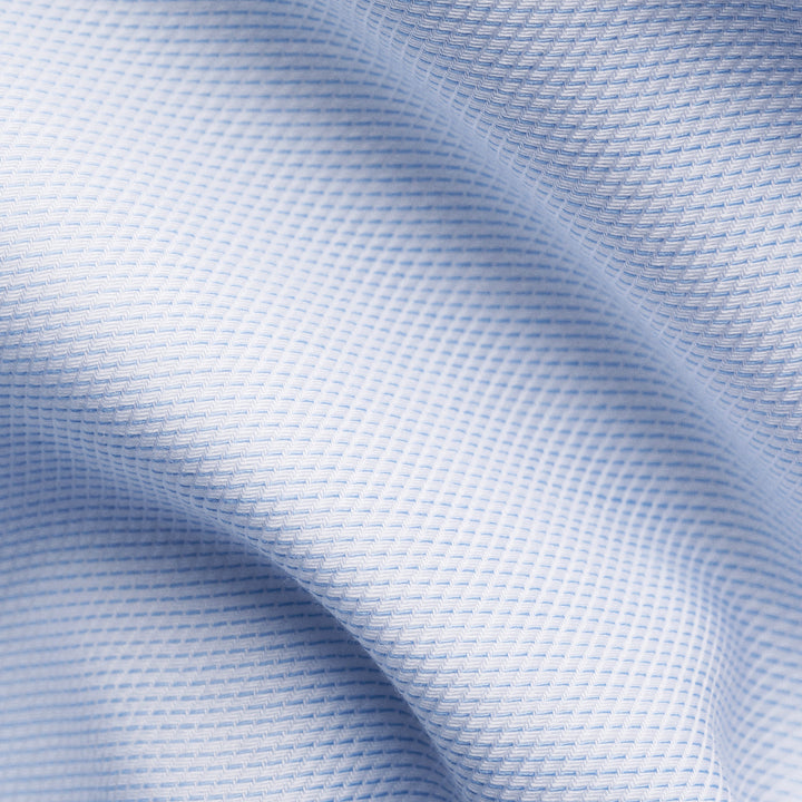 Light Blue Semi-Solid Twill Slim Fit Shirt - ETON