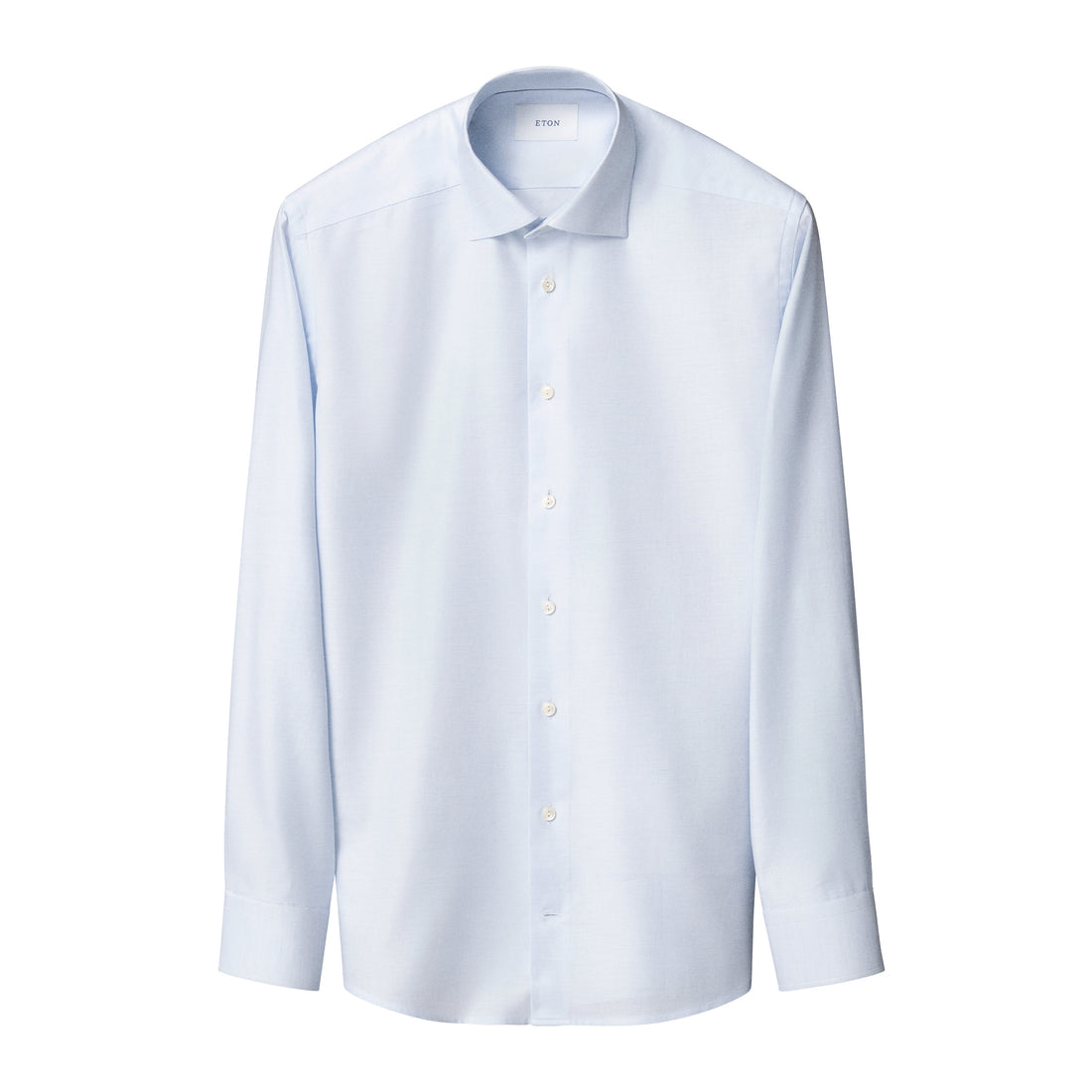 Light Blue Semi-Solid Twill Slim Fit Shirt - ETON
