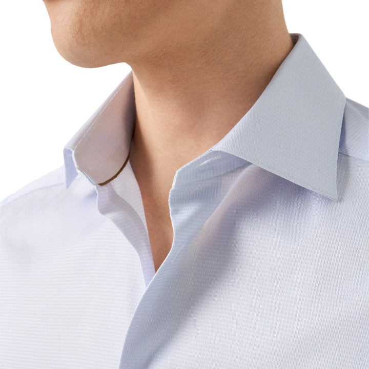 Lavender Semi-Solid Supima 120 Elevated Twill Contemporary Fit Shirt - ETON