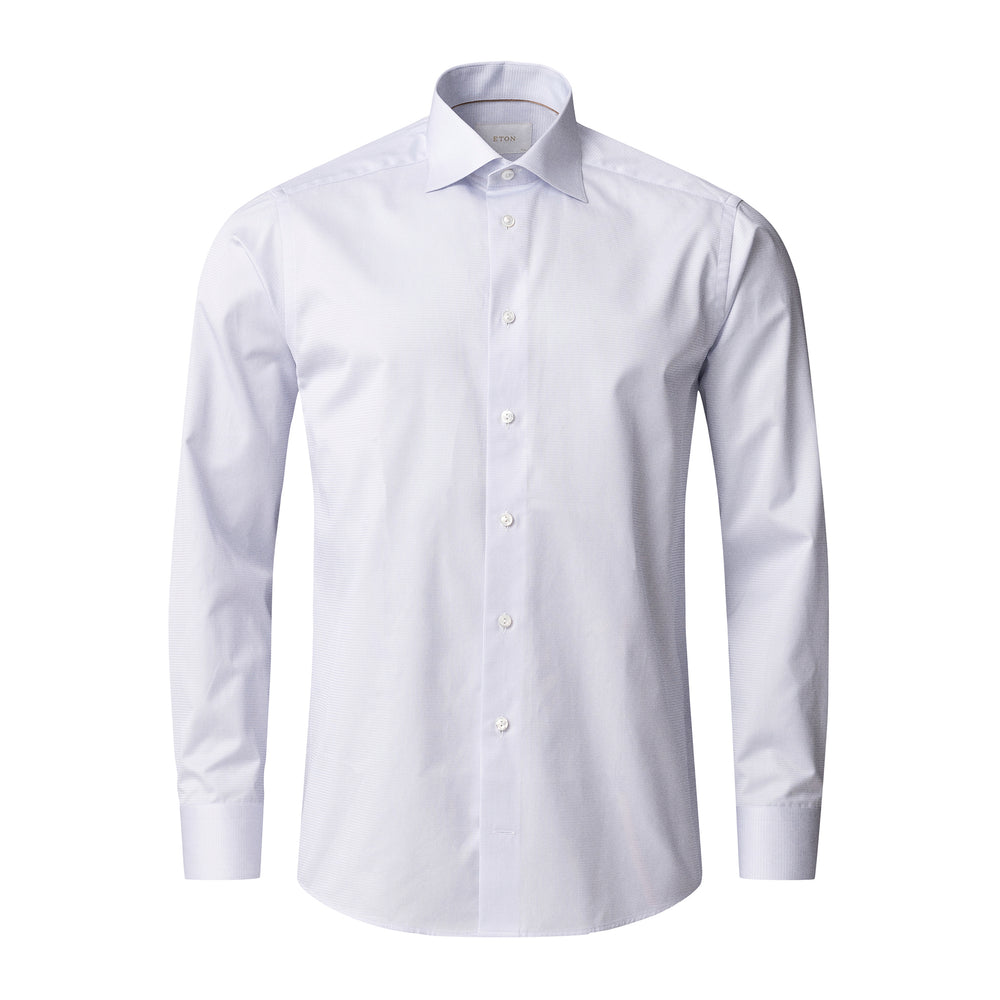 Lavender Semi-Solid Supima 120 Elevated Twill Contemporary Fit Shirt - ETON